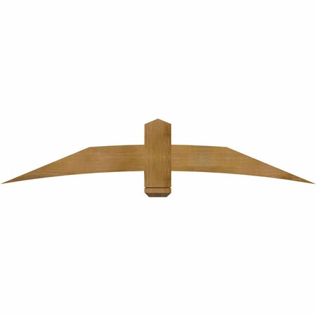 Ekena Millwork Bellingham Rough Sawn Timber Gable Bracket, Western Red Cedar, 72"W x 15"H x 4"D x 6"F, 5/12 Pitch GBW072X15X0406BEL00RWR